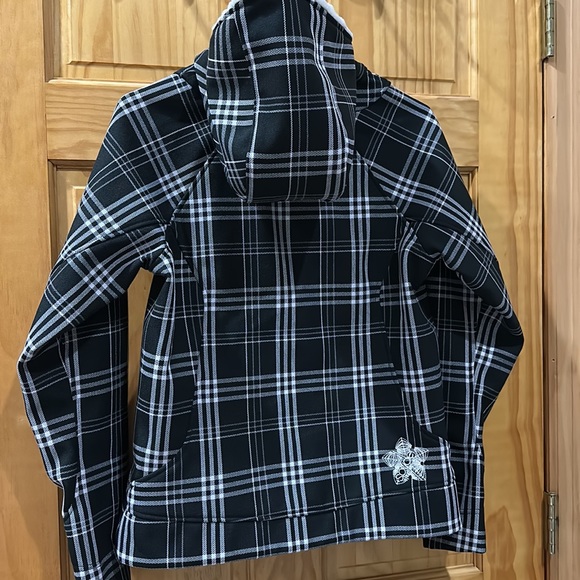 Spyder black & white plaid jacket - Picture 5 of 12
